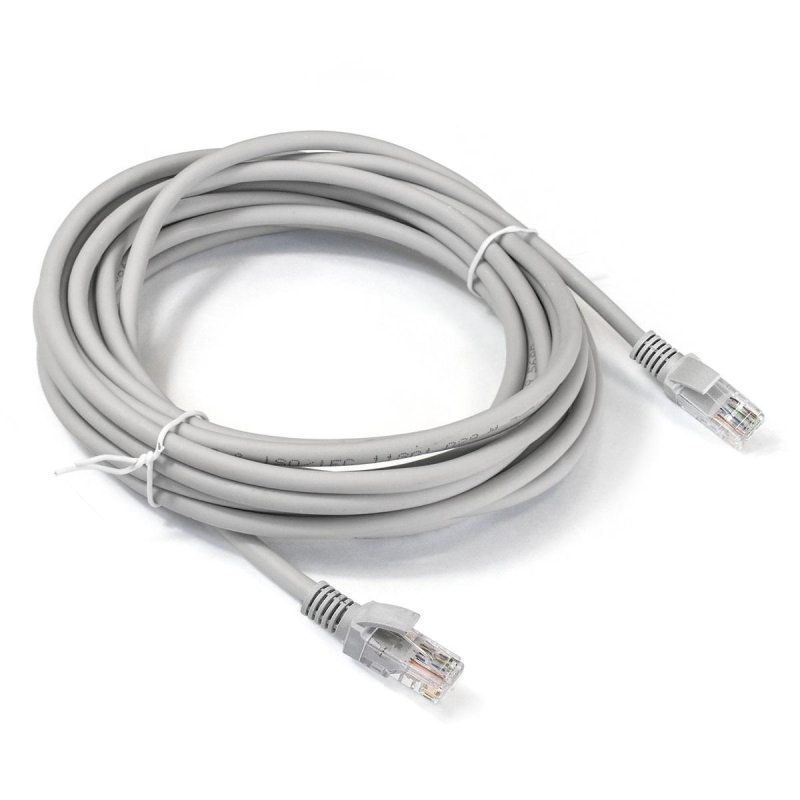 Патч-корд ExeGate UTP-RJ45-RJ45-C6-CU-5M-GY, cat.6, 5м, серый <EX282007RUS 1470012