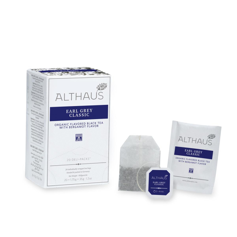 Чай черный в пакетиках Althaus Bio Earl Grey Classic 20пакx1,75гр 656000 TALTHB-DP0031