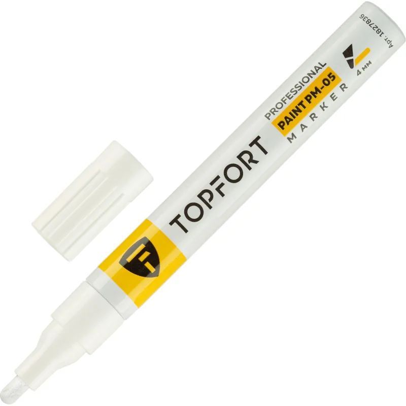 Маркер лаковый TOPFORT Paint 4 мм белый 1827836 ZP1501