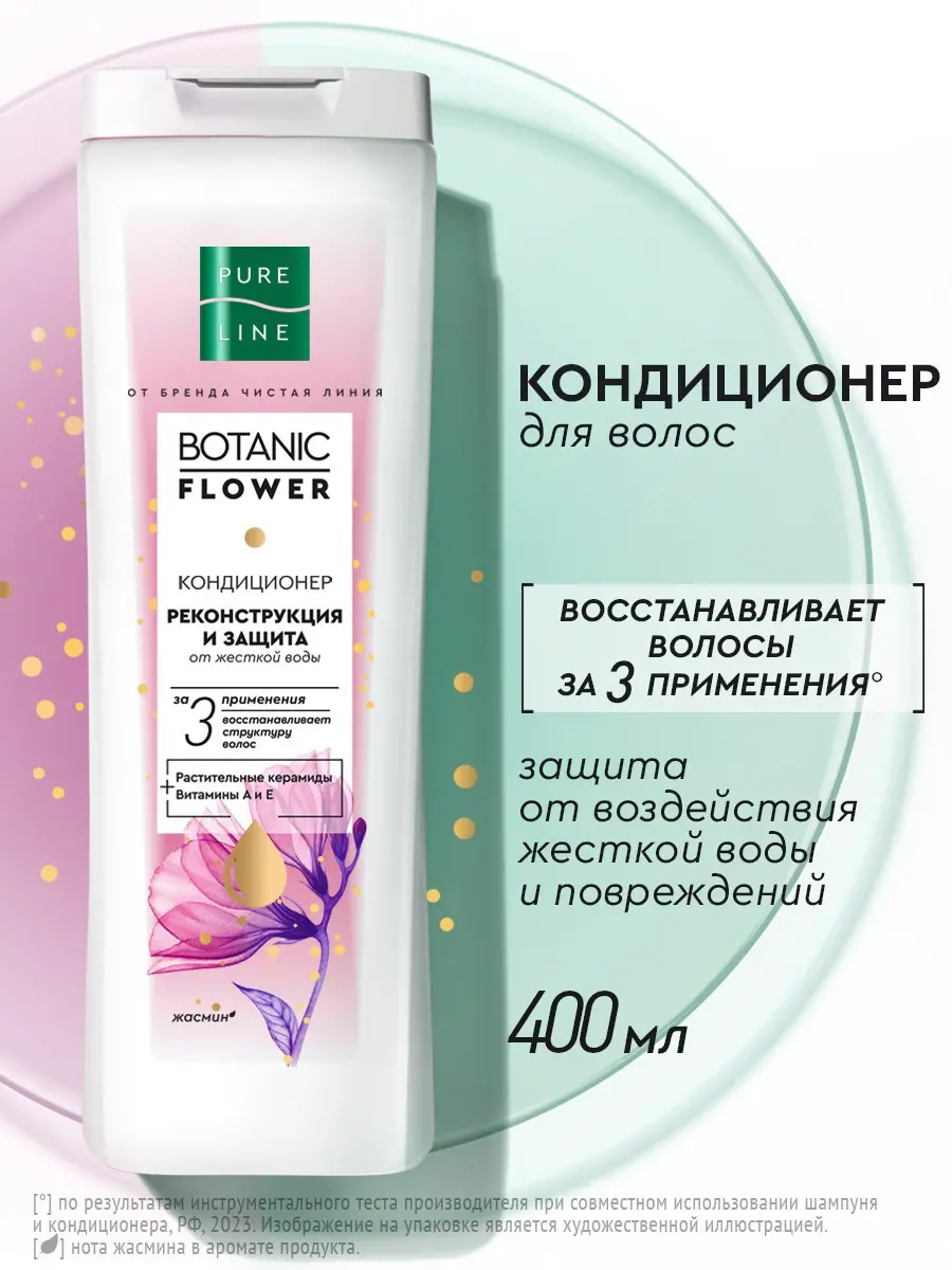 Чистая Линия Кондиционер для волос Реконструкция с керамидами 400 мл 4605922005674