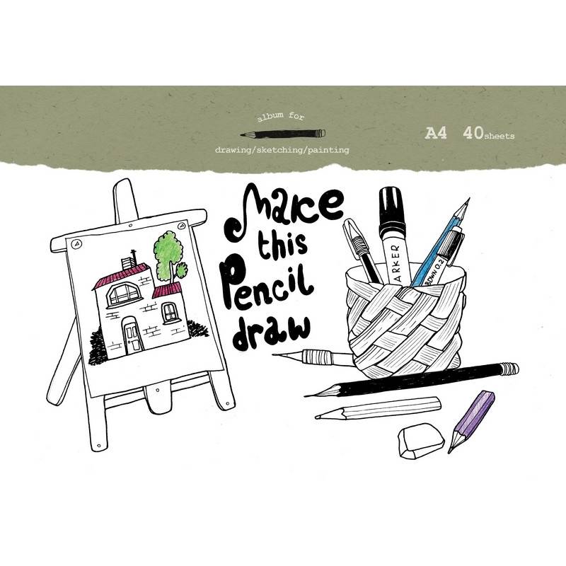 Альбом для рисования №1 School Draw А4 40 листов 695638