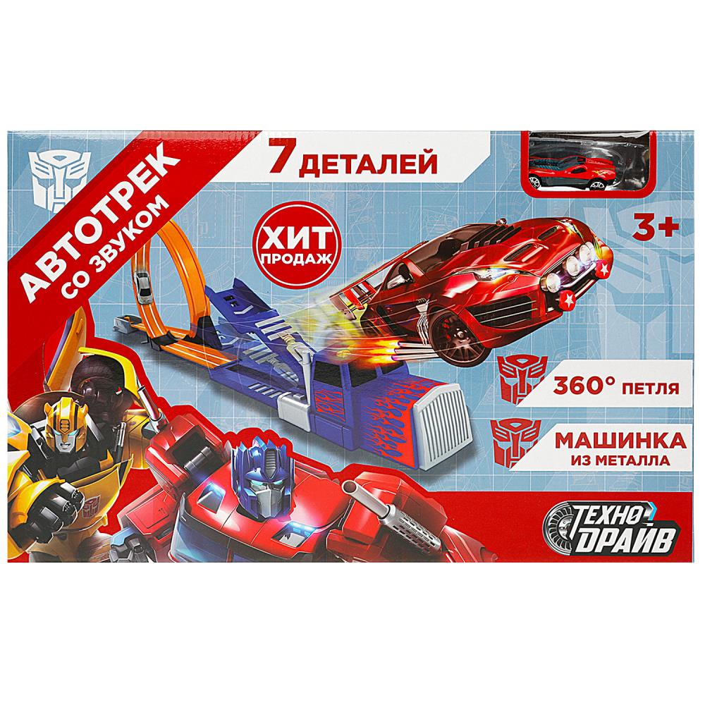 Автотрек с катапультой, звук, металл Технодрайв 2010C210-R1