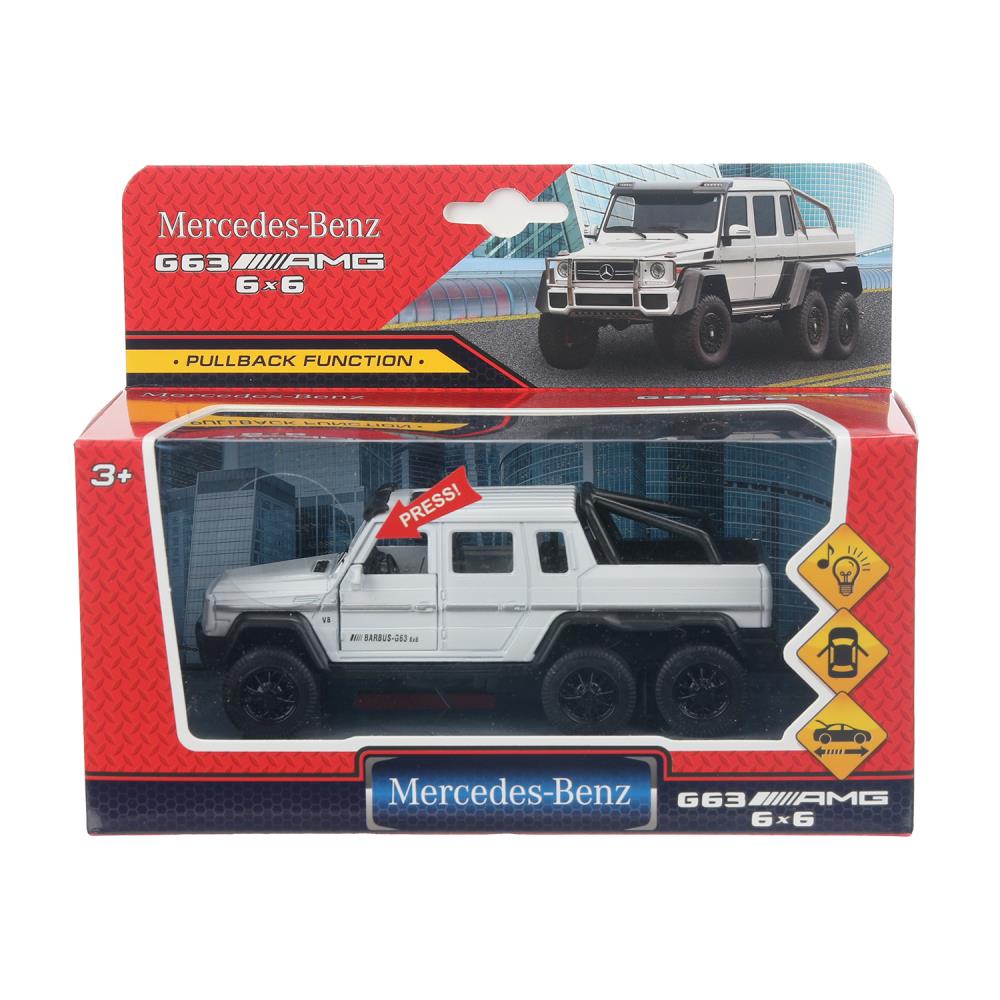 Модель металлическая свет-звук, 1:32 Мерседес-Бенц, g 63 amg 6х6, 14 см. 2003C077-R