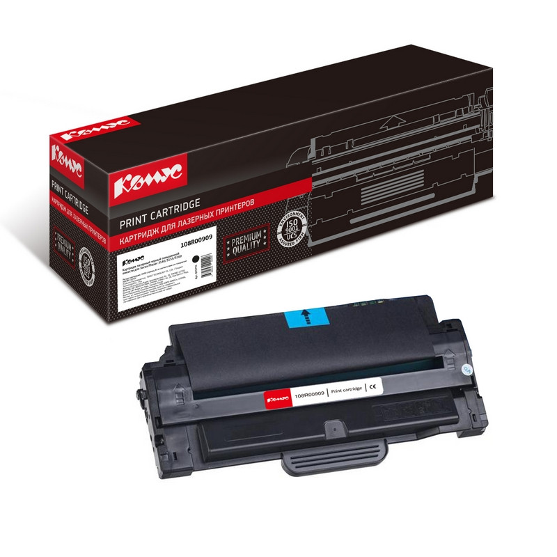 Картридж лазерный Комус 108R00909 чер. пов.емк. для Xerox3140/3155 855791