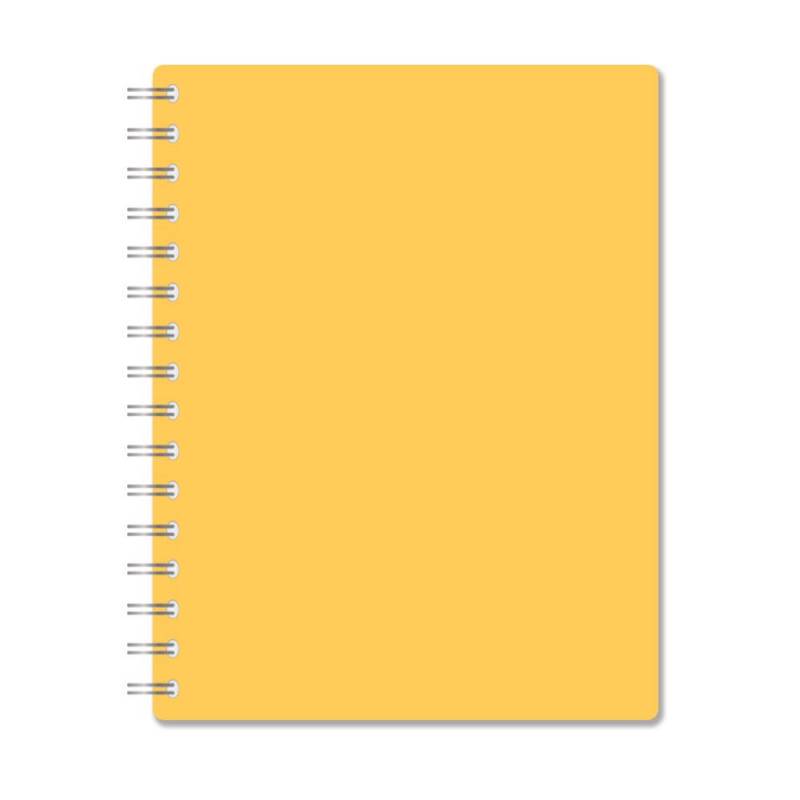 Бизнес-тетрадь А5,96л,кл,спир,пластик,тон.бл. Attache Bright colours Желтый 1368111