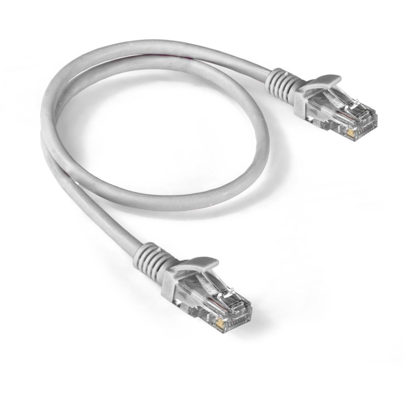 Патч-корд ExeGate UTP-RJ45-RJ45-5e-1M-GY, cat.5e, 1м, серый <EX138961RUS 1469960