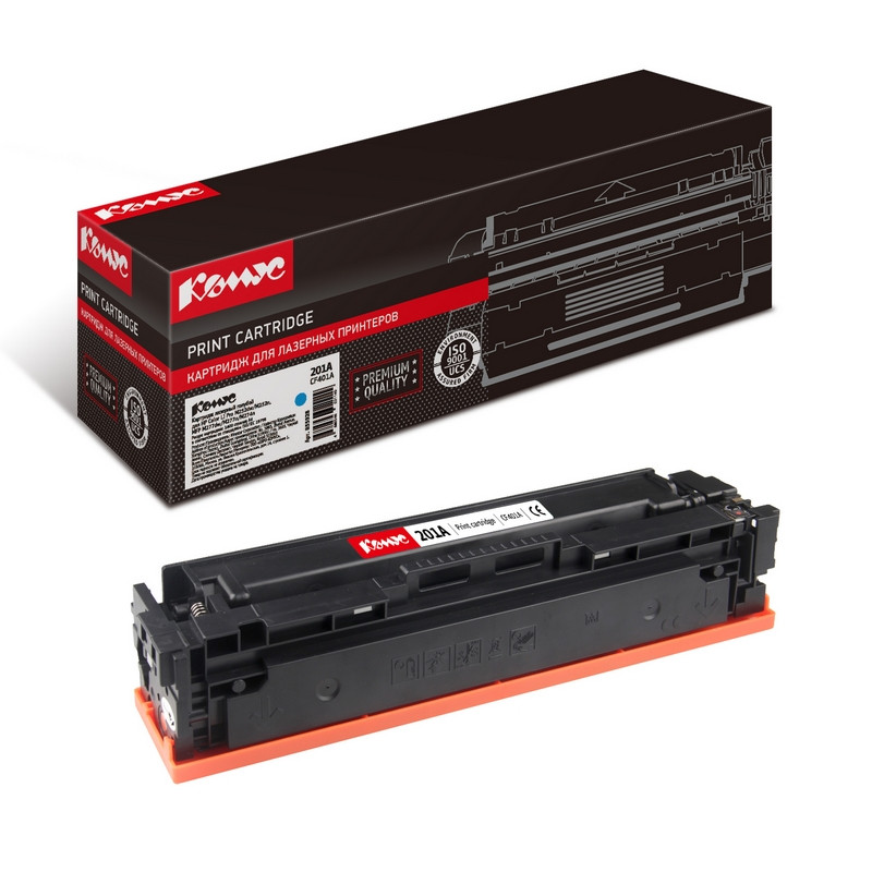 Картридж лазерный Комус CF401A гол. для HP Color LJ Pro M277/M252 855928