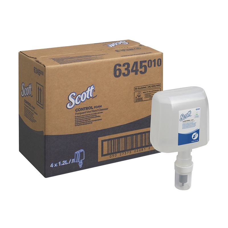 Картридж с жидким мылом пенным KK Kleenex Scott Control 4кассеты 1.2л. 6345 Kimberly Clark 1097251