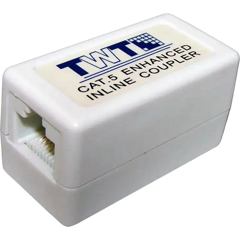Адаптер проходной TWT TWT-CP45UTP5E RJ-45, неэкранированный, категории 5е 2125705