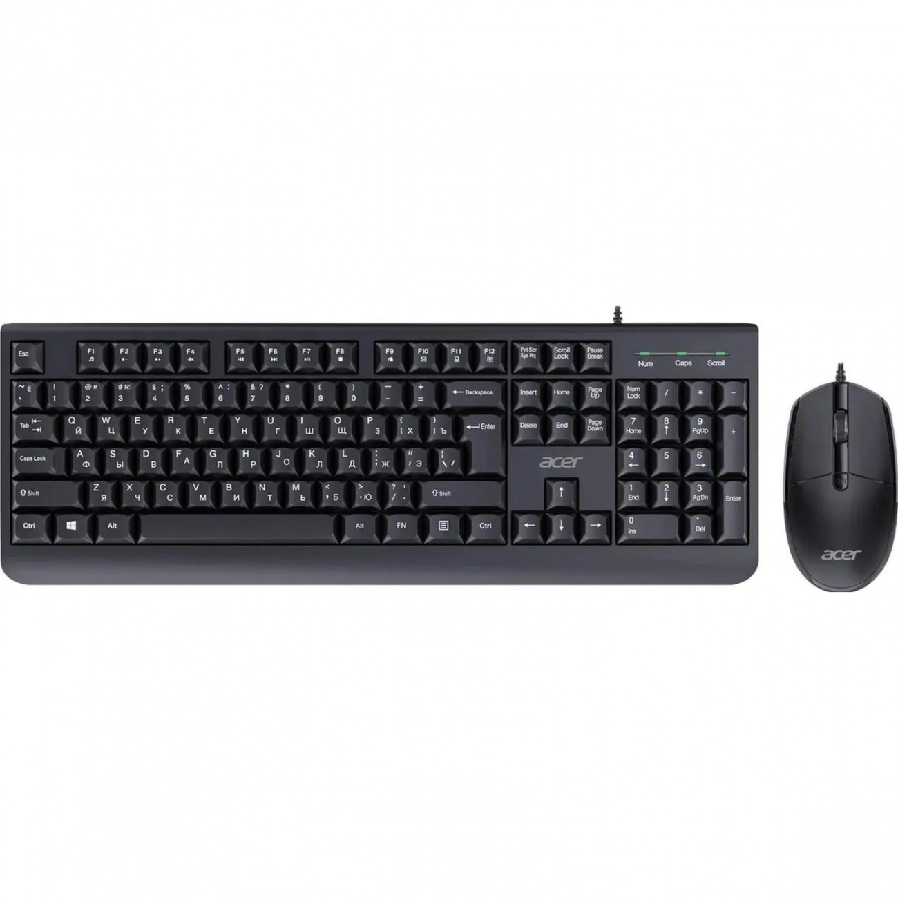 Набор клавиатура+мышь Acer OCC400,черный USB (ZL.ACCCC.015) 2374249