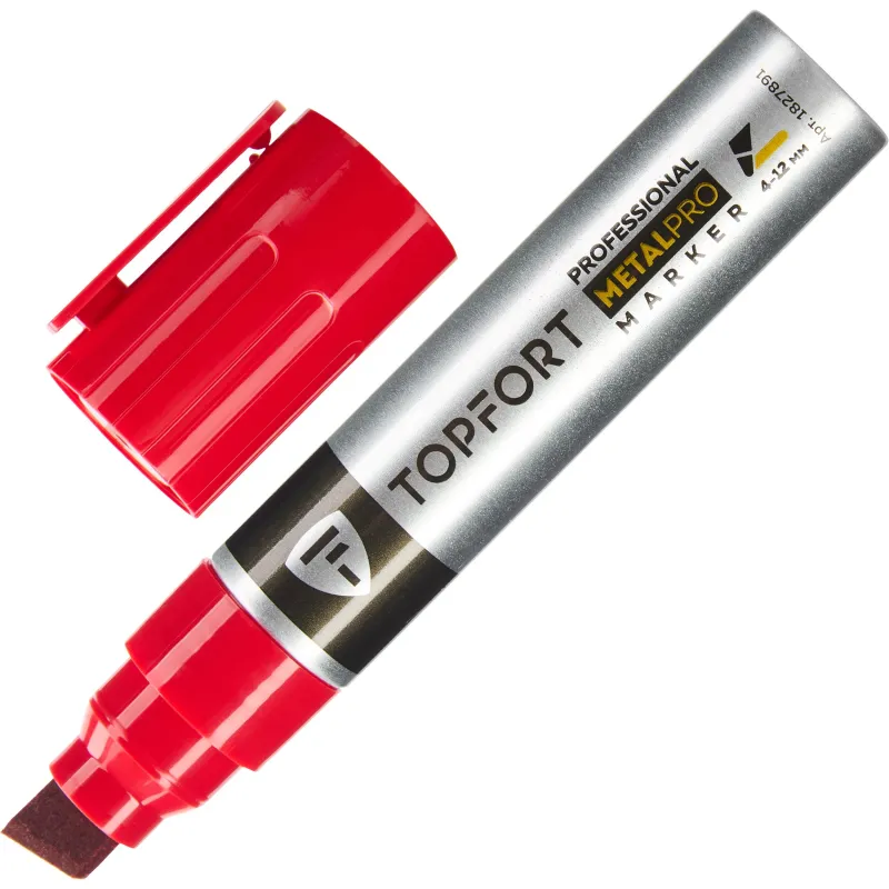 Маркер для металла TOPFORT MetalPro 4-12 мм красный 1827891 ZP2540
