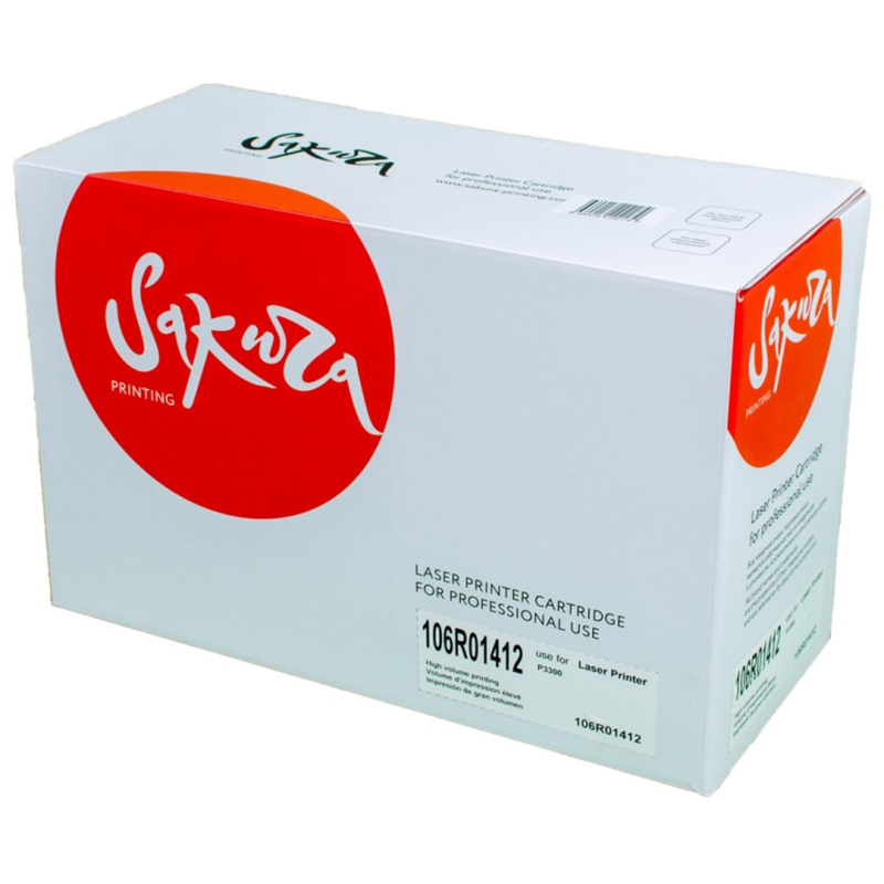 Картридж лазерный SAKURA 106R01412 чер. для Xerox P3300 1615538 SA106R01412
