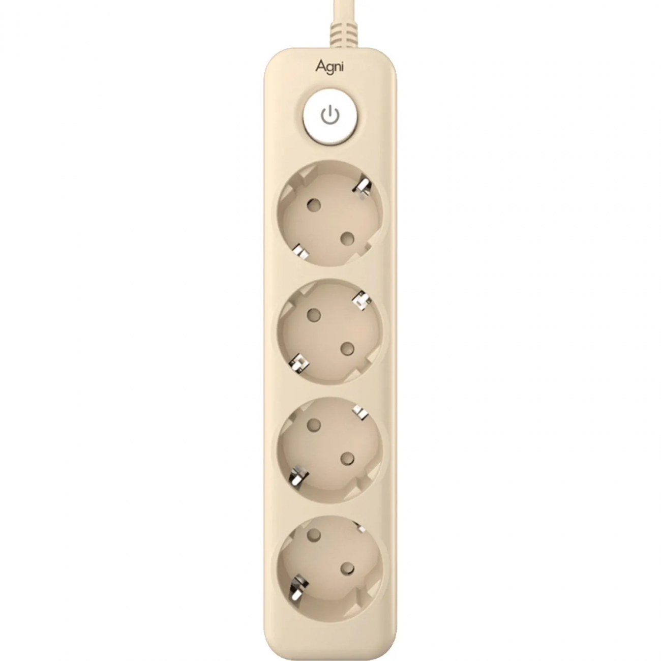 Сетевой фильтр AGNI 4/3м,слоновая кость(TP-FD4E-3m-ivory) 2444487