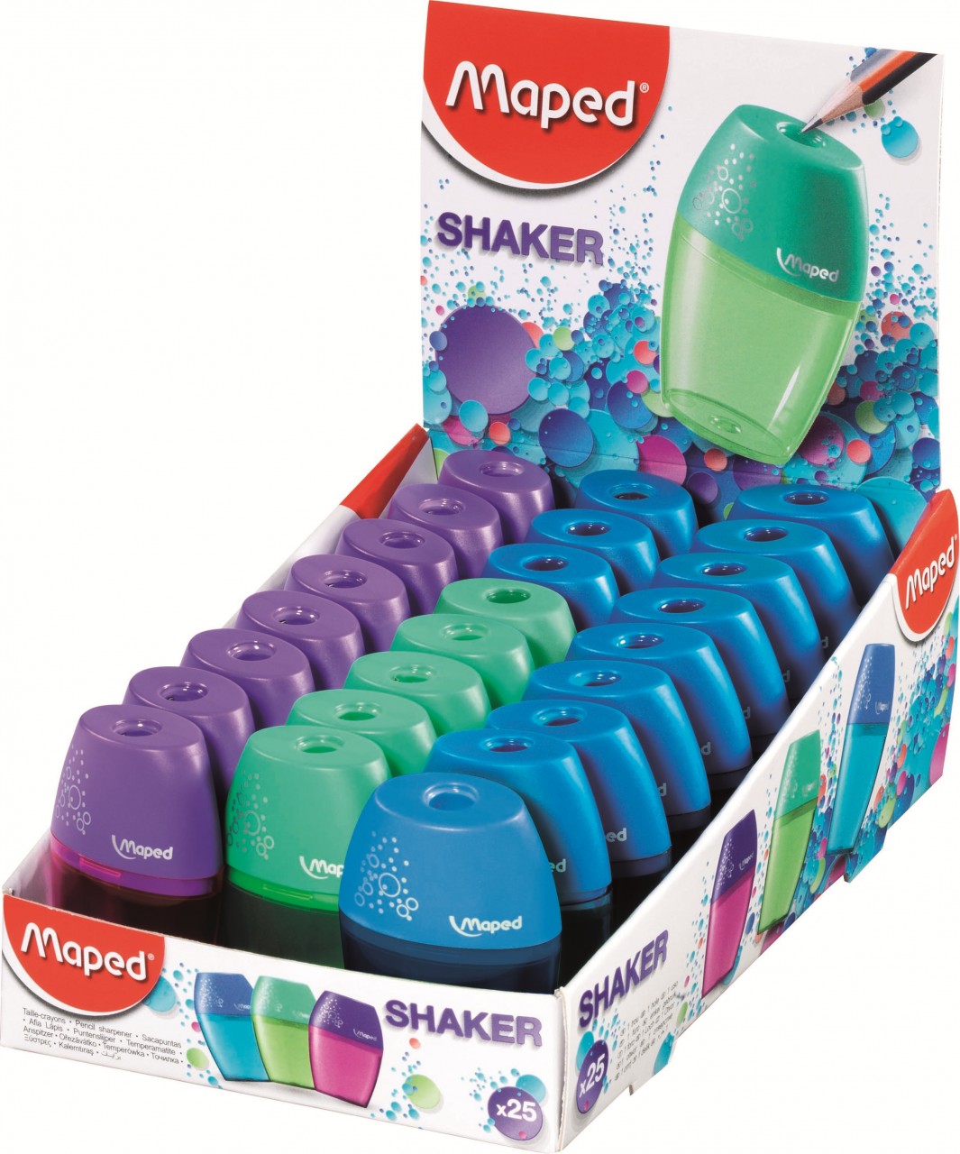 Точилка Shaker, 1 отверстие с контейнером Maped 534753