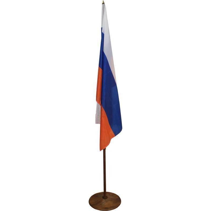 Флаг TI_напольный России, текстура дерева, вишня 828326