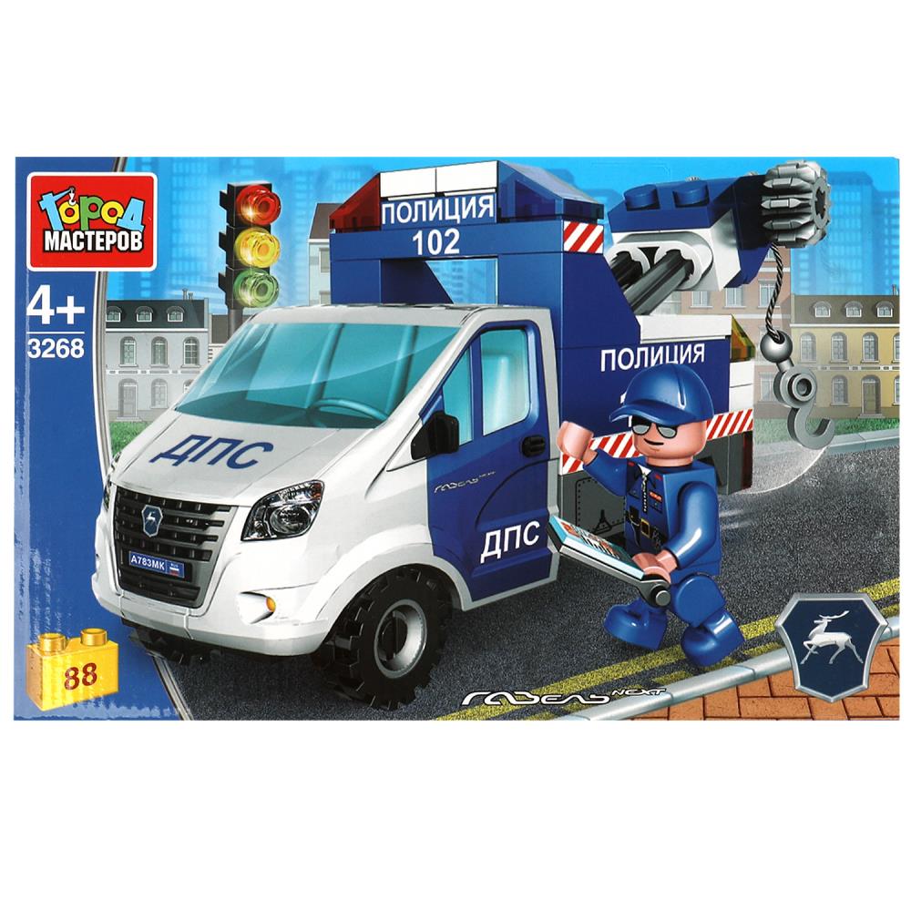 Конструктор Полицейская Газель. Эвакуатор, 88 дет. Город мастеров 3268-KK (36)