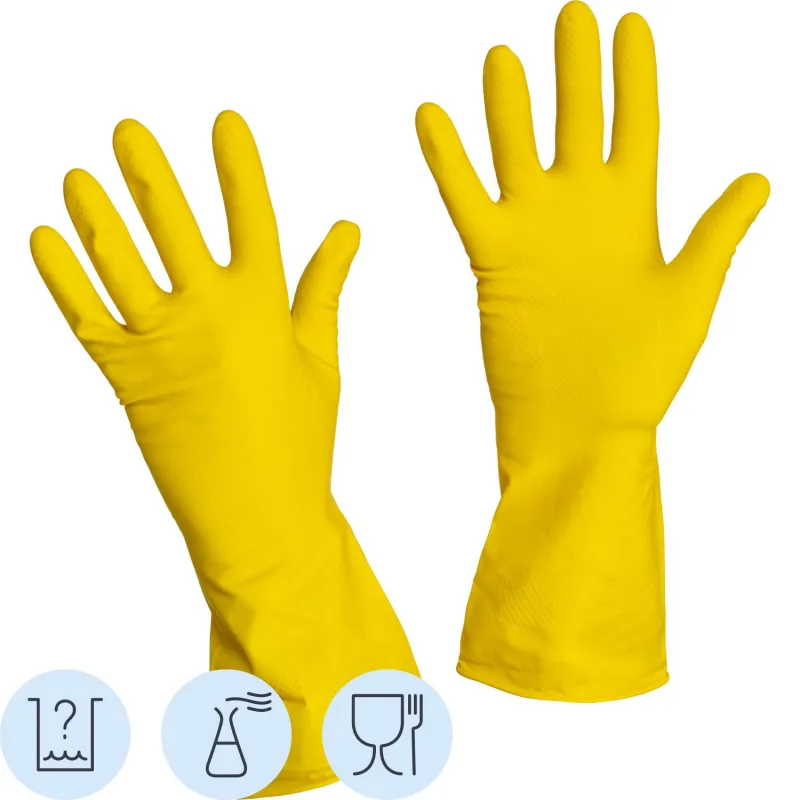 Перчатки латексные Gward LOTOS G60 60 гр желтые р.8 1507332