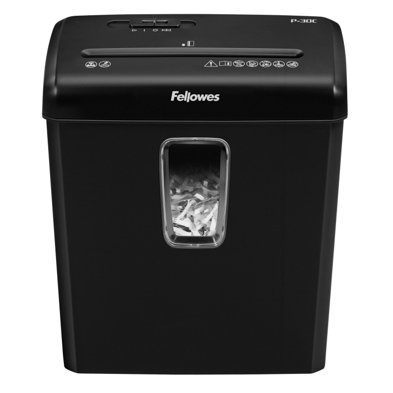 Шредер (уничтожитель) Fellowes Powershred P-30C, 4 ур.секр., 6 лист, 15л 1545268 FS-60081