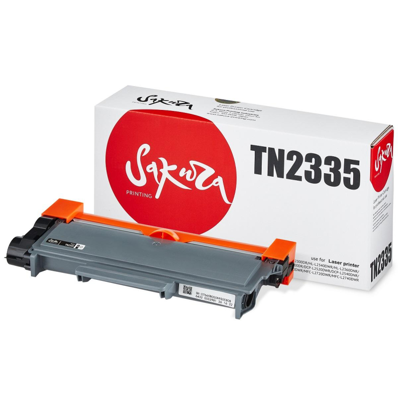 Картридж лазерный SAKURA TN-2335 чер. для Brother HL-L2300DR 1604746 SATN2335
