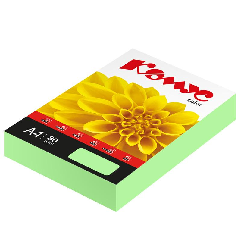 Бумага цветная Комус Color (лагуна пастель) 80г, А4, 500 л. 619950