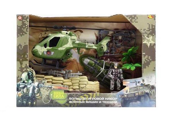 Набор военной техники с фигуркой "Боевая сила" акссесуары ABtoys (АБтойс) PT-01233