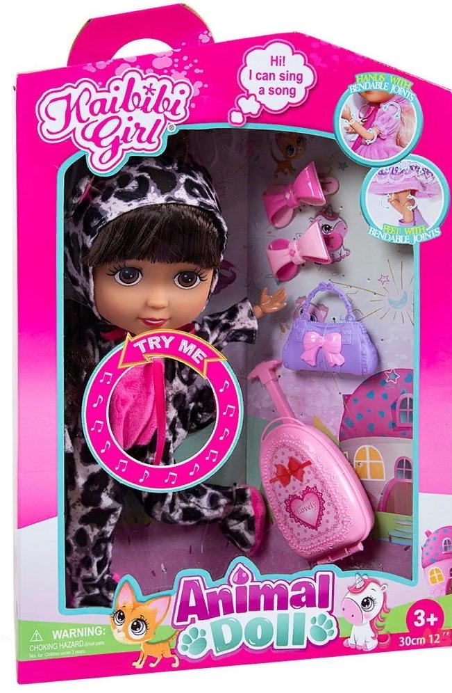 Кукла Kaibibi-animal Леопард, 30 см, звук AbToys BLD280