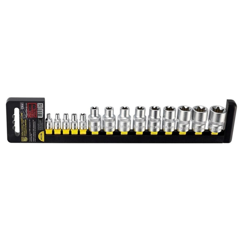 Набор головок торцевых TORX 1/2- 1/4 14 предметов BERGER BG2165 1290663