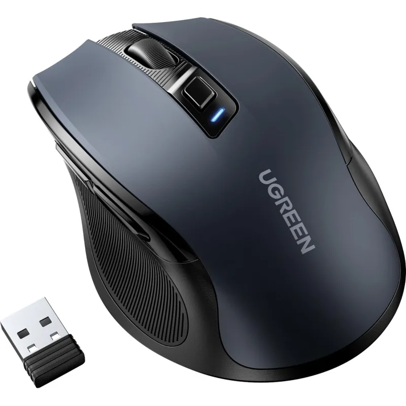 Мышь компьютерная Ugreen MU006 (90545) 2.4G 4000dpi/черный/WLS 1796098