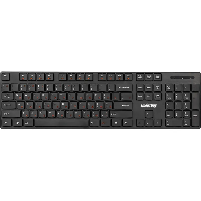 Клавиатура Smartbuy ONE 238 WLS мультимедийная черная (SBK-238AG-K) 1801651