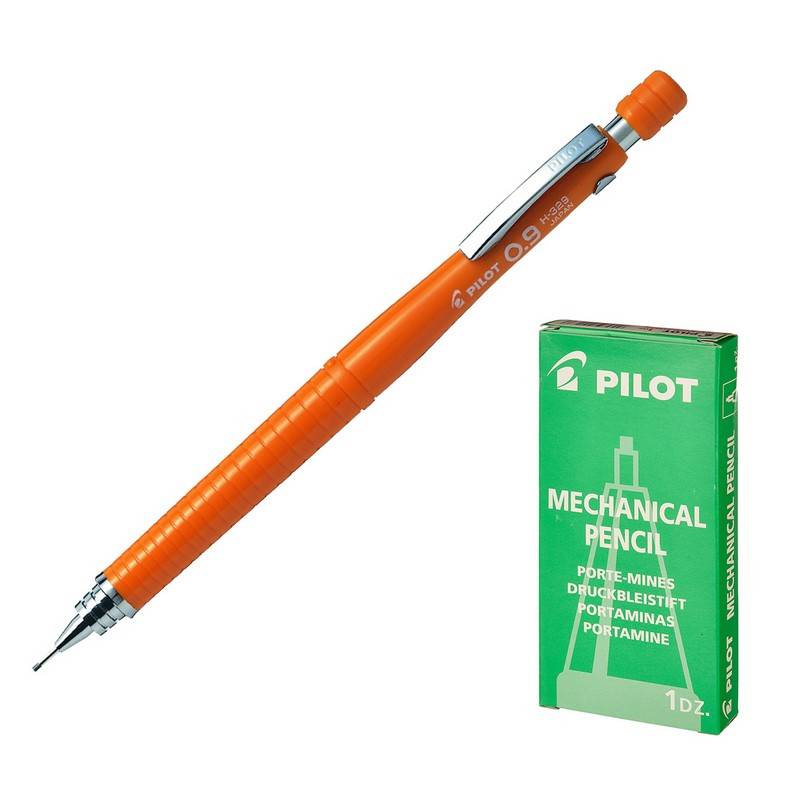 Карандаш механический Pilot H-329 0.9 мм оранжевый H-329-O 115921