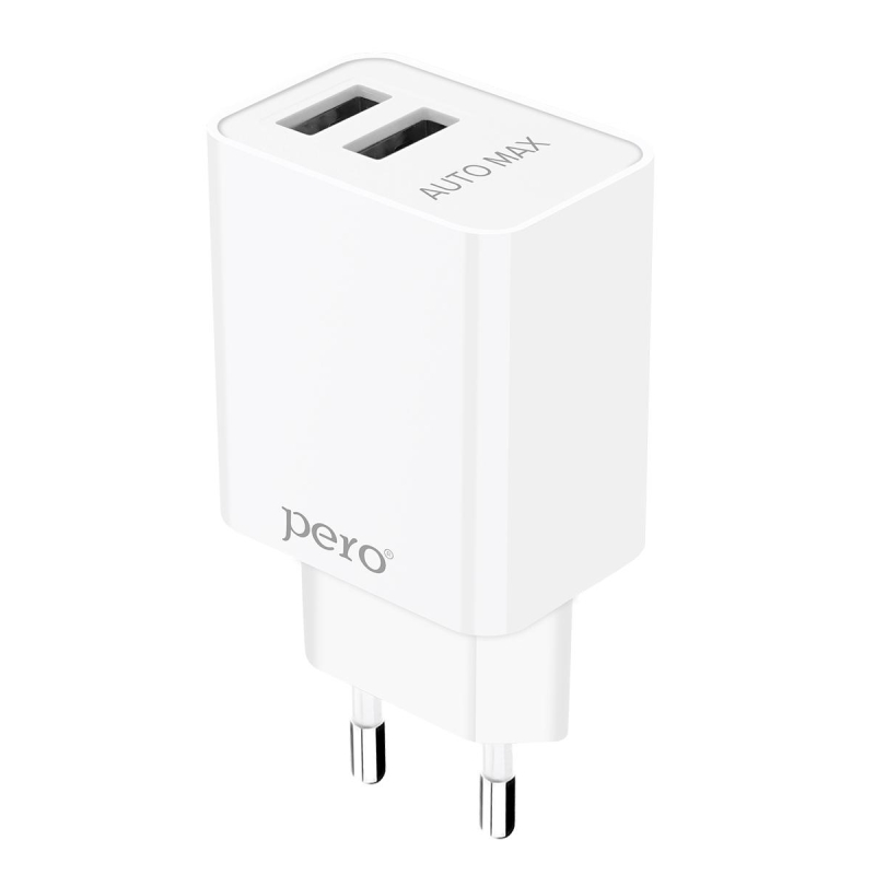 З/у сетевое PERO TC02 2USB 2.1A белый Pero 1598902 4603740875516