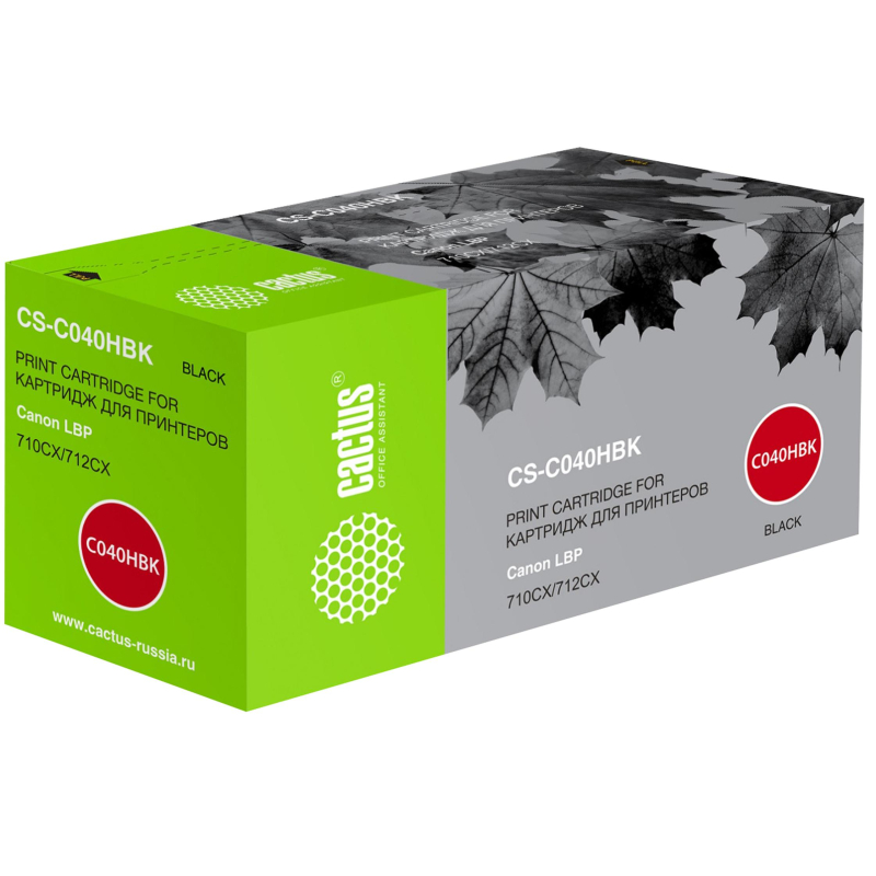 Картридж лазерный Cactus CS-C040HBK 040 H BK черн для Canon LBP 710CX/712CX 1637902