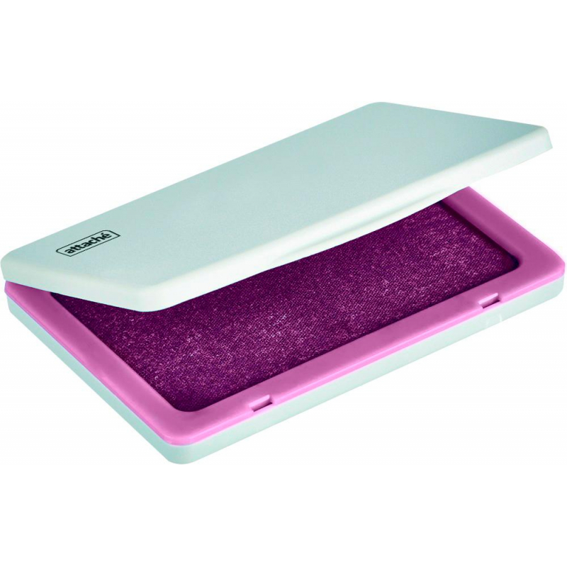 Подушка штемпельная настольная Attache фиолет 70х103 мм пластик 1281775