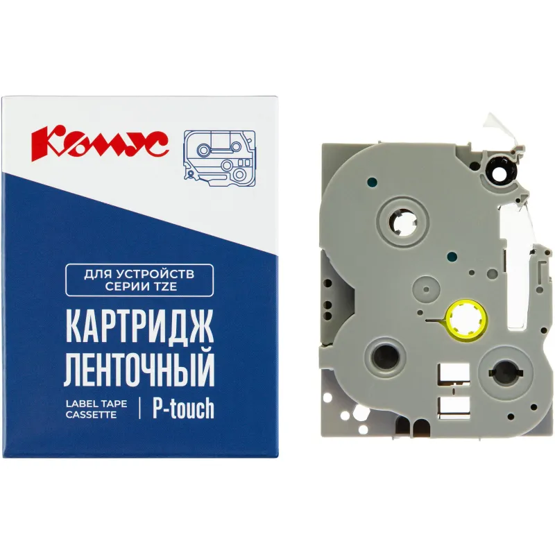 Картридж Комус TZE-152(Brother TZE-152красный на прозрачном,24мм/8м) 1944199 RL-B-T152P-RE/CL-24MM*8M
