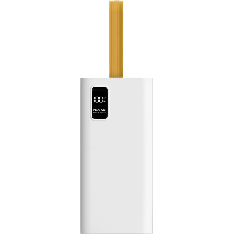 Внешний аккумулятор PERO PB08 40000 mAh,Li-Pol,output USB-C + 4USB-A,белый Pero  2154088 4673759570139