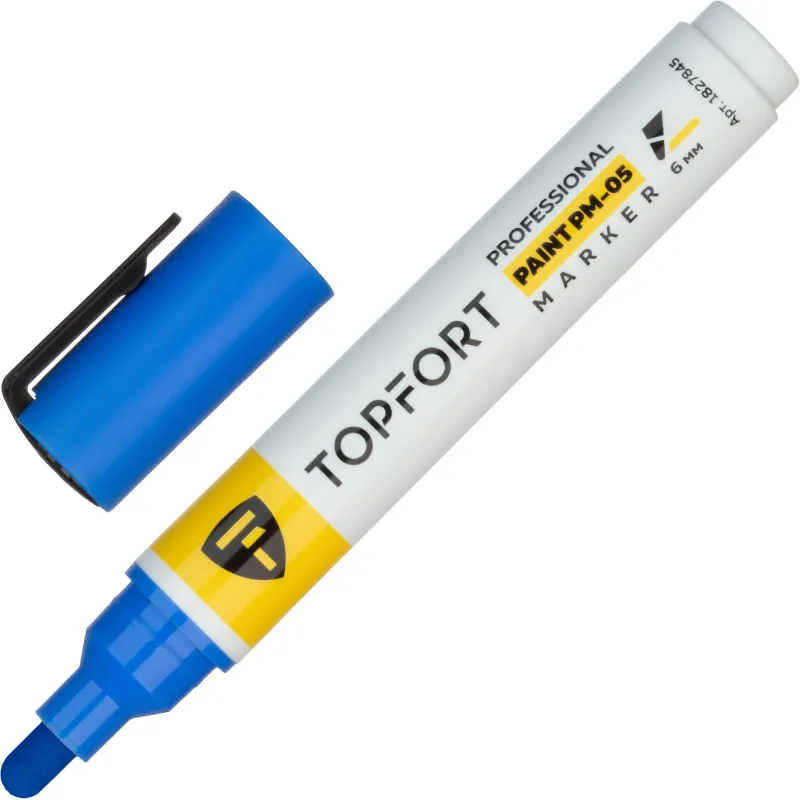 Маркер лаковый TOPFORT Paint 6 мм синий 1827845 ZP1800