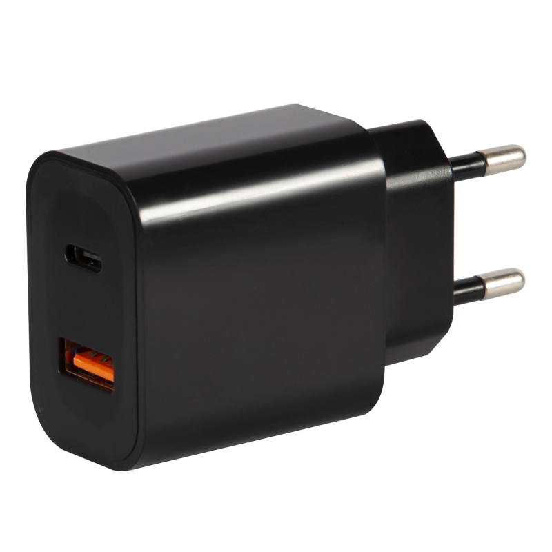 З/у сетевое Red Line, USB+Type-C, 3A,PD 20W,чер,УТ000029980 1636183