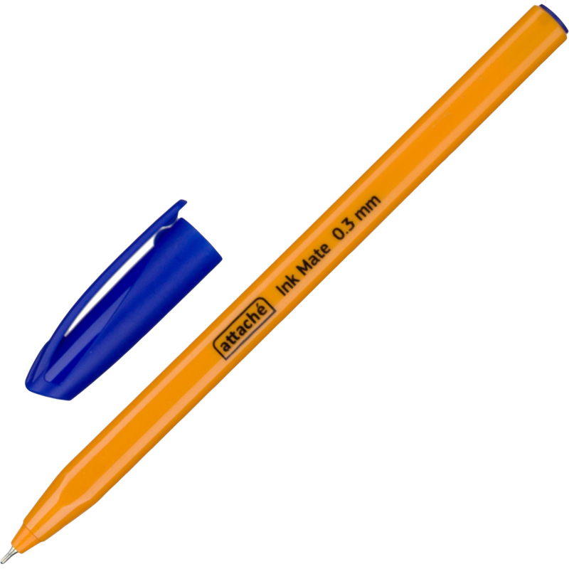Ручка шариковая неавтомат. Attache Ink Mate линия 0,3мм оранжев.корп 1685729 INKGLIDE 100 ICY